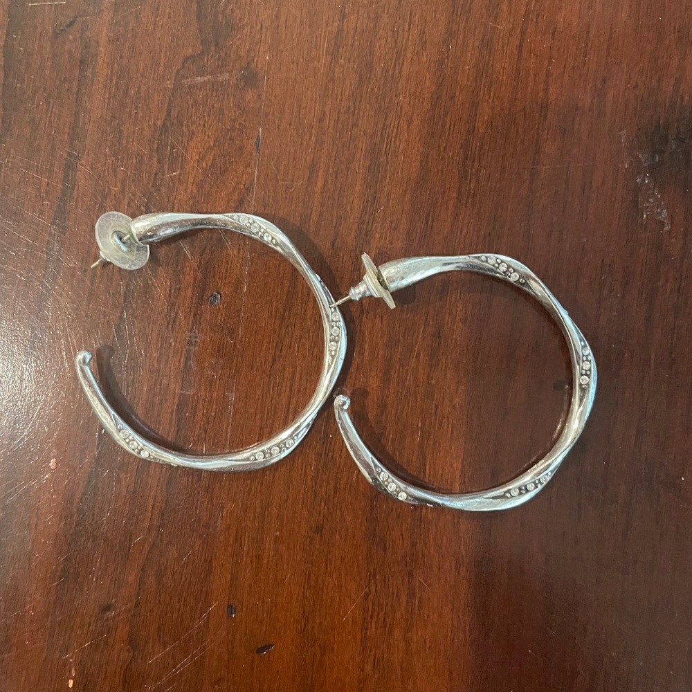 Silver Brighton Hoops